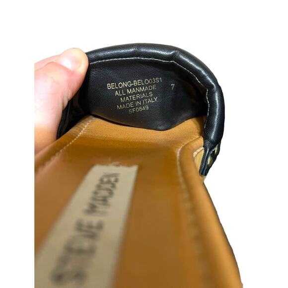 Steve Madden Chana Woody Platform Slide Clog Sandals  Size 7 Black Slip-on Heels - Picture 8 of 11